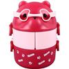 Wifehelper Lunch Box Portatile, Contenitori a 2 Strati per Scuola, Lavoro, Campeggio - Forma di Orso, Eccellente Isolamento Termico, Multiuso (PINK)