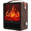 Cecotec Riscaldatore Caminetti Elettrici ReadyWarm 1500 Ceramic Flames. 1500W, in ceramica con Effetto Fiamma, Fino a 15m², 2 modalità di funzionamento, Silenzioso, Spegnimento Automatico