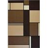 Pierre Tappeti Tappeto moderno geometrico stile Mondrian DESIGN 4037 MARRONE BEIGE cm.200x290 Tappeto salotto, soggiorno, camera da letto