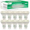 BELL Lighting Confezione da 10 lampadine LED dimmerabili GU10, 4,4 W, 350 lumen, 3000 K, luce bianca calda, angolo di diffusione di 38°, lampadina LED GU10 a risparmio energetico, lampadina alogena da