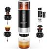 reffmov Macchina per caffè espresso portatile con batteria, 2 batterie da 5 V, 7500 mAh, fino a 5 tazze