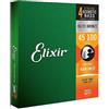 Elixir Corde per basso acustico a 4 corde in bronzo 80/20 Elixir® Strings con rivestimento NANOWEB®, Long Scale, Light (.045-.100)