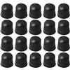 Vdaxvme 20pcs Trombone Slide Silicone End Tip Ricambio Nero Trombone Slide Bow Silicone Punta Paraurti Ottone Strumento Parti