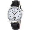 Master Time, Serie Funk Basic, orologio da polso, in stile Stazione Ferroviaria,da uomo,mtga 10592 - 20L, cinturino in pelle
