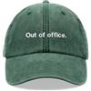 Cap Base Out of office. Cappello da baseball vintage lavato unisex cappello papà basso profilo regolabile