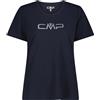 CMP T-Shirt Girocollo Dry Function con Logo Donna Art.39T5676P