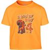 Paw Patrol Compleanno 4 Anni Maglietta T-Shirt Bambino 3-4 Anni Arancione