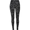 Urban Classics Ladies Soft AOP Leggings Donna Leggings Nero 92% Poliestere, 8% elasthane