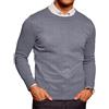 COOFANDY Maglioncino Uomo Girocollo Maglione Elegante Leggero Pullover Invernale Maglia Sweater da Uomo Grigio XL
