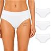 Intimidea - 1/3 Slip Midi Donna Seamless Vita Media Antiodore ODORfree con Ioni d'Argento, Intimo Traspirante, Art 312332