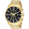 Invicta Specialty Orologio da Uomo in acciaio inossidabile con movimento Quarzo - 48mm, Oro/Nero
