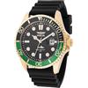 Invicta Pro Diver Orologio da Uomo in acciaio inossidabile con movimento Quarzo - 43mm, Oro/Verde/Nero