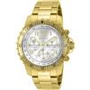 Invicta Specialty Orologio da Uomo in acciaio inossidabile con movimento Quarzo - 45mm, Oro/Bianco