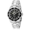 Invicta Pro Diver - Orologio da uomo in acciaio inossidabile con movimento automatico - 40 mm, Argento / Nero