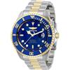 INVICTA Pro Diver 34042 Orologio da Uomo - Impermeabile - Analogico - Movimento Automatico - acciaio inossidabile con quadrante blu - 47mm