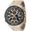 Invicta Aviator 47819 Orologio da Uomo - Impermeabile - Analogico - Movimento Quarzo - acciaio inossidabile con quadrante nero - 50mm