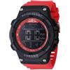 Invicta Racing Digital Orologio Uomo Quarzo - 52mm, Rosso/Nero