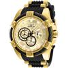 Invicta Bolt - Orologio da Uomo in Acciaio Inossidabile con Movimento al Quarzo - 52 mm, Oro/Nero