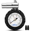 Godeson Manometro Pressione Gomme, Manometro per Pneumatici per Bicicletta 100PSI/7Bar per Valvola Presta, Accessori per Biciclette Suitbale per Bici da Strada