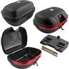 A-Pro Bauletto Moto Scooter Universale Piastra Riflettori Valigia Sgancio Rapido 40LT