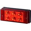24/7 AUTO 1 x fendinebbia LED rosso posteriore Multivolt Light e-marked 12 V/24 V auto camion Van Bus Cab
