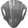 TXDBD Cupolino Parabrezza Per Moto, Deflettori Antivento A Doppio Schermo Per Kawasaki Per Ninja Per ZX-6R 2024 2025 2026 Parabrezza Carenatura Del Faro Dello(Fumo leggero)