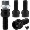 ZAMDOE 8D0601139F M14 x 1.5 Bulloni ruota di bloccaggio Set dadi per Audi A6 A4 A8 A3 TT S3 S8 Q7 A5 R8 Q5 A1 Q3 A8 Q3 per VW Golf4 MK4 B5 1998-2005 4 + 1 Bullone Ruota Set dado di bloccaggio