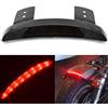 KATUR Parafango a pezzi color fumo, bordo di moto, con 8 luci a LED rosse, che si illuminano quando si frena, fanale posteriore per moto, per Sportster XL 883N 1200N, XL1200V, XL1200X.