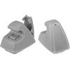 X AUTOHAUX 2 Clip di Supporto per Aletta Parasole, 95994975, Grigio