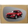 GAPlus Vetro per specchietto retrovisore compatibile con Mazda CX-30 2019-2024, adesivo destro, lato destro