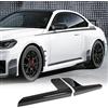 Generic Minigonne laterali in fibra di carbonio G87 adatte per BMW G87 M2 Base Coupé 2 porte 2022-2024 CF pannelli basculanti sotto la porta con finiture laterali spoiler minigonna laterale