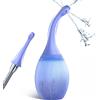 SuperLove Premium Anal Douche Enema with Bendable Silicone Nozzle Blue