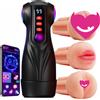 SuperLove AI Sync Sucking & Vibrating Masturbator with Pussy, Butt & Mouth Sleeves & App Skin