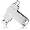 ZAYALI Chiavetta USB, 512GB Pendrive 2 in 1 USB 3.0 Alta Velocità Pen Drive Impermeabile Pennetta USB Metallo USB Flash Drive per Smartphone,Computer,Tablet, Smart TV,PC,Laptop,OTG Android Backup
