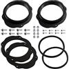 Aerzetix Set di 2 adattatori per altoparlanti Ø165 mm compatibile con Ford Fiesta Mk6.5 Facelift/Focus II DA3 / Fusion Facelift/C-MAX I DM2/C214 / Kuga I DM2
