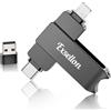 Exsellon Chiavetta USB da 128 GB per telefono/pad/Android/PC