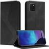 Fatcatparadise Cover per Samsung Galaxy A81 M60S Note 10 LiteFlip Caso in PU Pelle Premium Portafoglio Custodia [Kickstand] [Slot per Schede] [Chiusura Magnetica] per Samsung A81 (Nero)