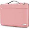TECOOL Custodia PC portatile 16 Pollici per MacBook Pro 16 M3 M2 M1 A2991 A2780 A2485 A2141 2023-2019, 16 Lenovo Thinkbook Thinkpad HP Dell Notebook Matebook d16 Laptop,Borsa Computer Porta PC, Rosa