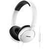 Philips SHL5005WT/00 Cuffie Auricolari On Ear con Cavo (Suono Grandioso, Microfono integrato, Leggera Stanghetta in Acciaio, Richiudibili Piatti), Bianco