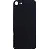 Smartex® Vetro copribatteria per scocca Posteriore Big Hole Compatibile con iPhone SE Modello 2020| Senza Logo (Nero)
