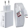 Audiosystem Carica Batterie Rapido per Xiaomi 33W per Redmi Note 11 Pro/Note 12 / Note 13 / Note 10 / Note 13 Pro+ Plus 5G +Cavo USB Type C Sostituisce Originale MDY-11-EZ Bianco