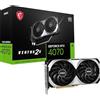 MSI GeForce RTX 4070 VENTUS 2X 12G OC, Scheda Video Gaming, Memoria 12GB GDDR6X (21 Gbps/192-bit), PCI Express® Gen 4, DisplayPort x 3 (v1.4a), Boost clock 2505MHz, TORX Fan 4.0, HDMI 2.1a, Zero Frozr