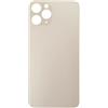 Smartex® Vetro copribatteria per scocca Posteriore Big Hole Compatibile con iPhone 11 PRO | Senza Logo (Bianco)