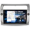 CAMECHO 1+32G Android 15 Autoradio per Citroen C4 C-Triomphe C-Quatre 2004-2009, 2 Din Bluetooth 9 Pouces écran Tactile Radio con FM RDS/WiFi/SWC