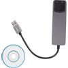 Gutol Scheda Audio Stereo Esterna, Adattatore Audio USB a 5.1 E 7.1 Canali, Adattatore Per Scheda Audio USB Con Riduzione Del Rumore