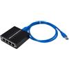 Fangxuee ST7491 RTL8153 USB3.0 LAN 4-Port LAN RJ45 Adattatore Ethernet Gigabit Scheda di Rete USB per I Giochi