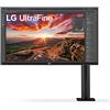 LG 27UN880 UltraHD 4K ERGO Monitor 27 LED IPS HDR 400, 3840x2160, AMD FreeSync 60Hz, HDMI 2.0 (HDCP 2.2), Display Port 1.4, USB-C, USB 3.0, Audio Stereo 10W, AUX, ERGO Stand, Flicker Safe, Nero