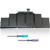 FlyZythrol 95Wh A1417 A1398 Batteria compatibile con Macbook Pro 15 inch