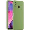 HULLIN Custodia per Telefono in Silicone Colorato, Adatta per Samsung Galaxy A20 / A30 / M10S (6.4) - Verde Matcha