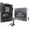 ASUS Scheda madre X870 MAX Gaming WIFI7 AMD AM5 ATX, 12+2+1 DrMOS 80A, DDR5, PCIe 5.0 x16 Q-Release, 3X M.2, Wi-Fi 7 Q-Antenna, 2.5Gb LAN, USB4® Type-C®, USB-C® 20Gbps, BIOS Flashback™, Aura Sync